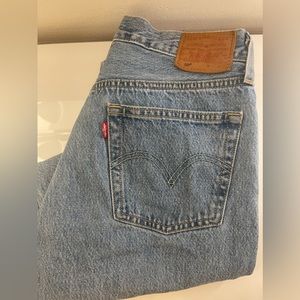 LEVIS MIDDY STRAIGHT LEG JEANS